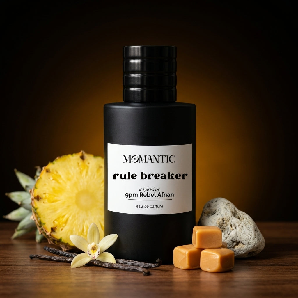Rule Breaker perfume bottle by Momantic Pakistan