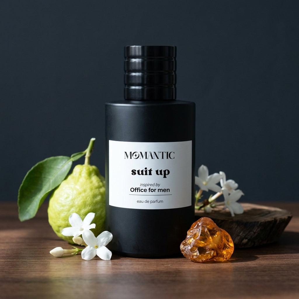 Suit Up perfume bottle by Momantic Pakistan