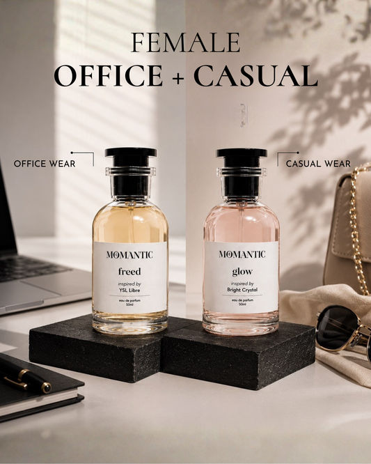 Female Office and Casual perfume duo by Momantic Pakistan