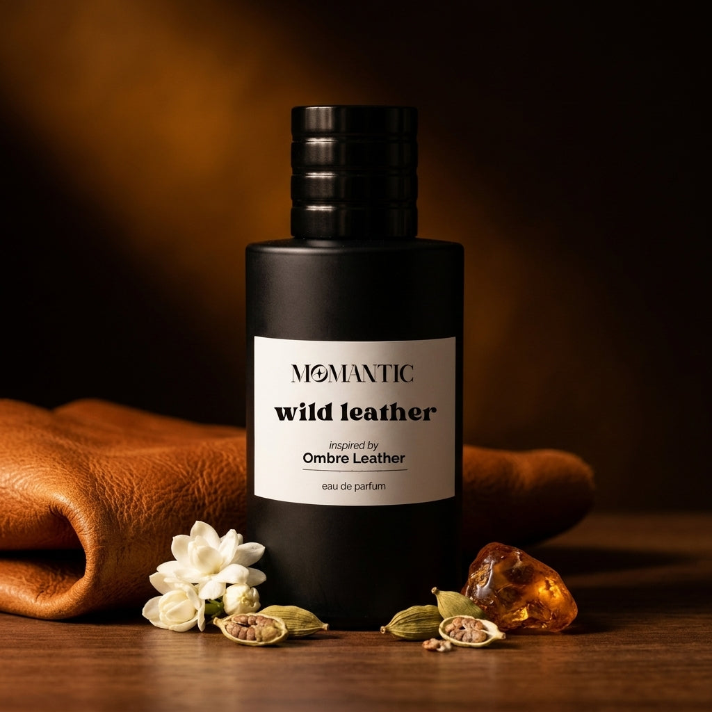 Wild Leather perfume bottle by Momantic Pakistan