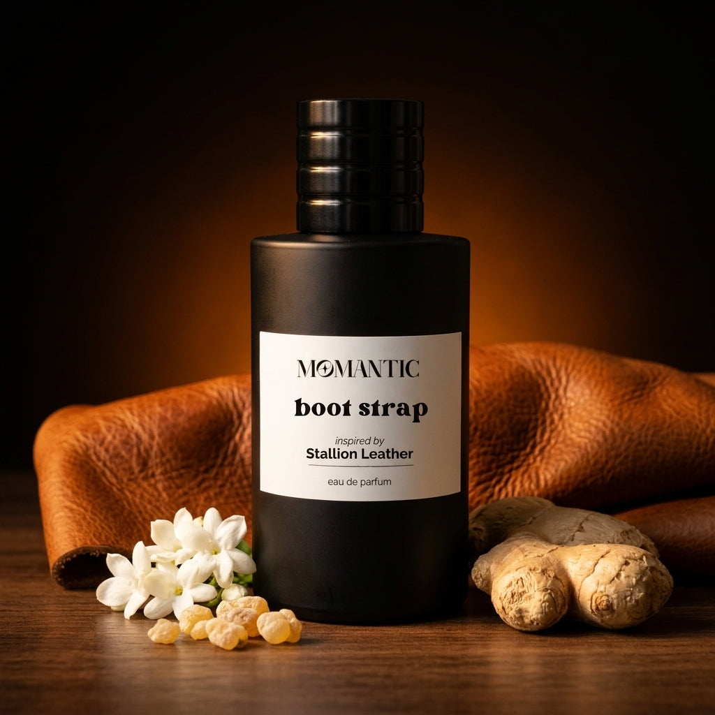 Boot Strap perfume bottle by Momantic Pakistan