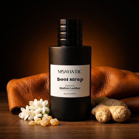 Boot Strap perfume bottle by Momantic Pakistan