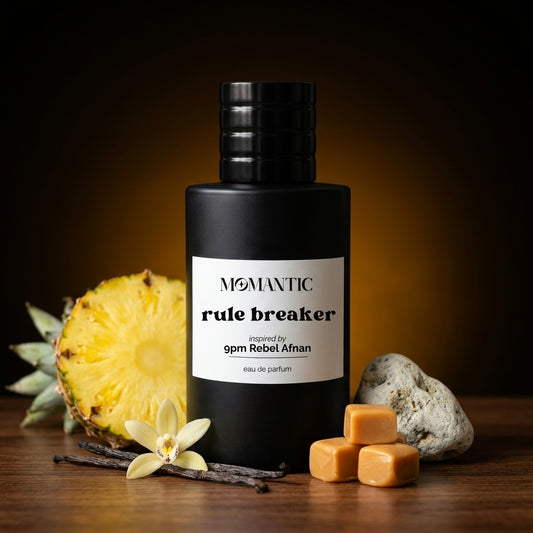Rule Breaker perfume bottle by Momantic Pakistan