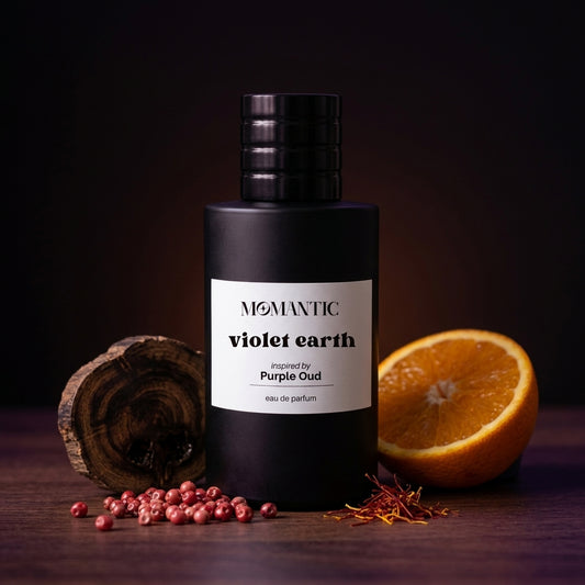 Violet Earth perfume bottle by Momantic Pakistan