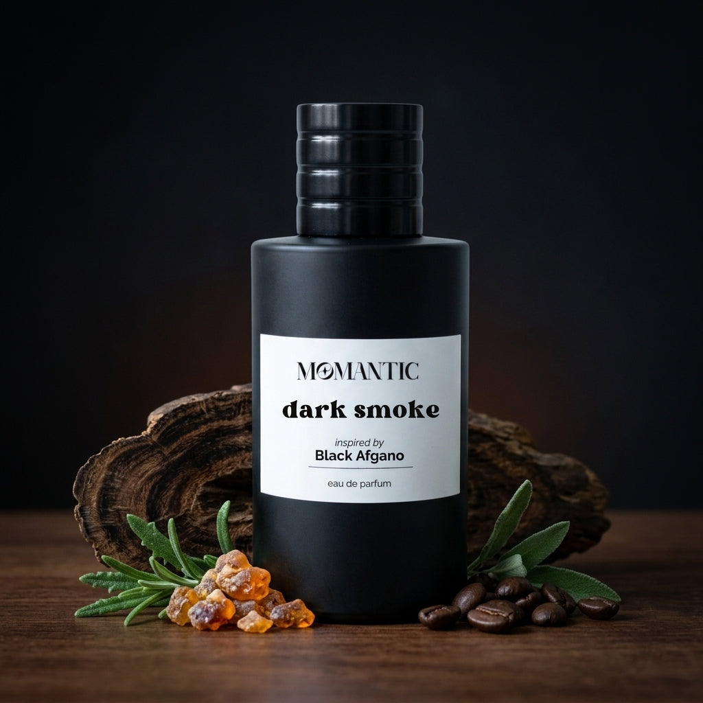 Dark Smoke perfume bottle by Momantic Pakistan