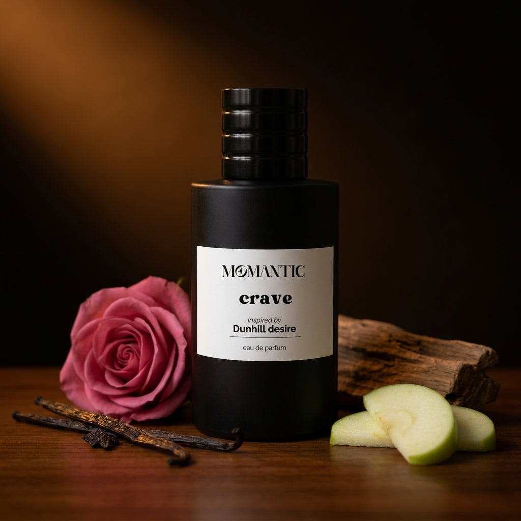 Crave perfume bottle by Momantic Pakistan