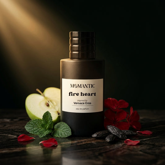 Fire Heart perfume bottle by Momantic Pakistan