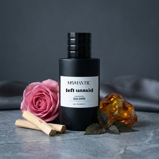 Left Unsaid perfume bottle by Momantic Pakistan