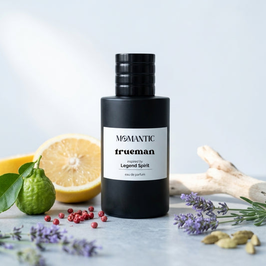 Trueman perfume bottle by Momantic Pakistan