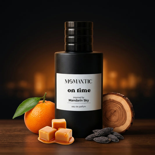 On Time perfume bottle by Momantic Pakistan