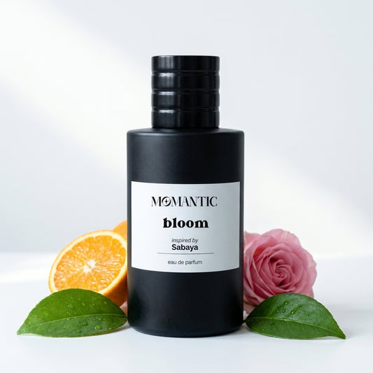 Bloom perfume bottle by Momantic Pakistan
